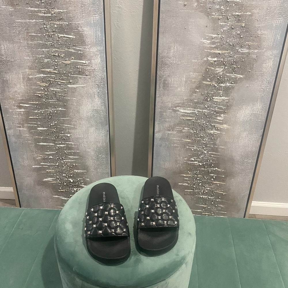 Madden Girl Studded Slides NWOT